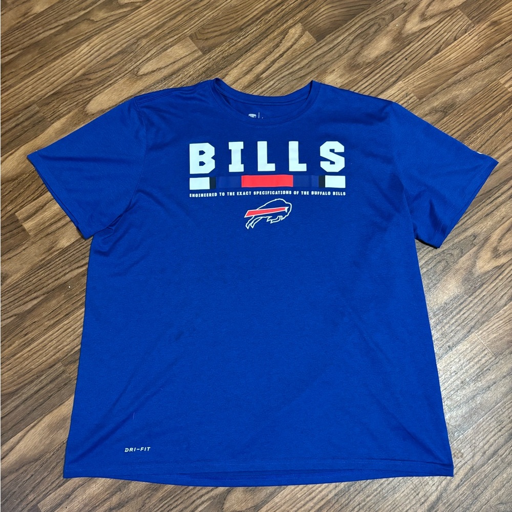 Nike Tee Dri Fit * Buffalo Bills NFL Equipment Tee XXL Mens